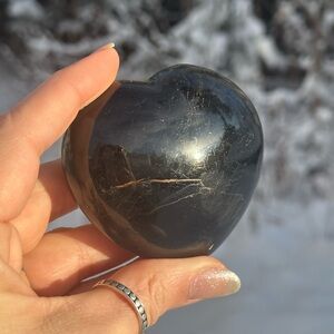 Polished Tourmaline Heart-Shaped Stone A